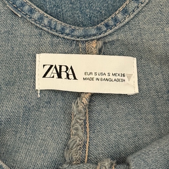 ZARA Denim Blue Maxi Dress - Picture 9 of 12